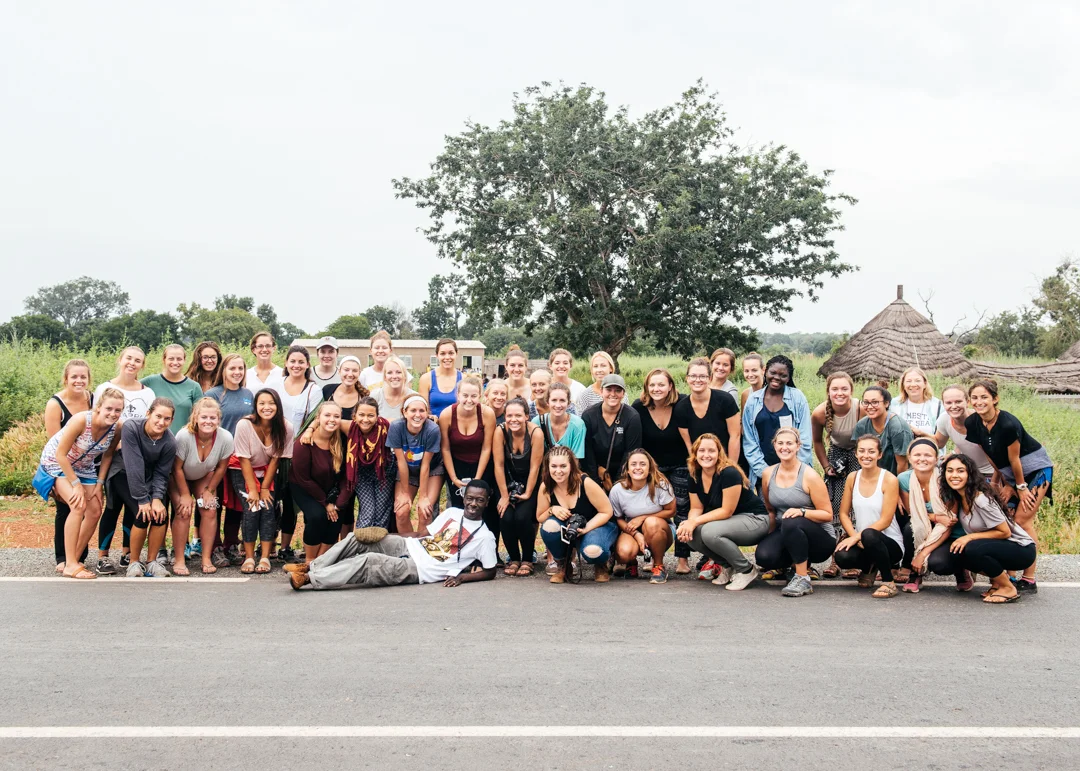 While the bus was being fixed, might as well take a group photo!