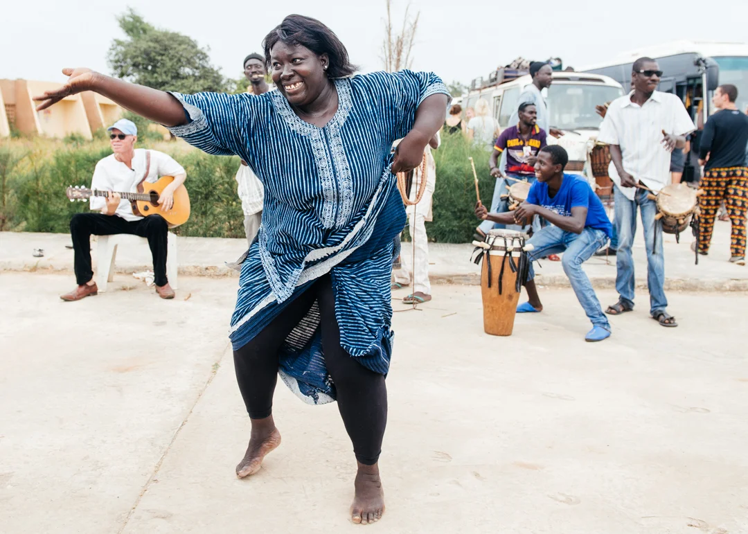 We stopped for lunch and watched a local band play traditional African music.