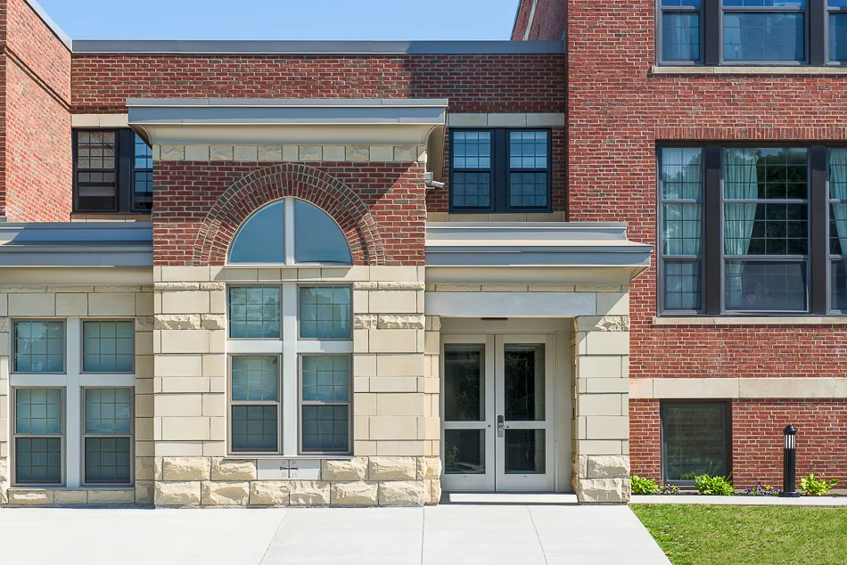 New front entryway.