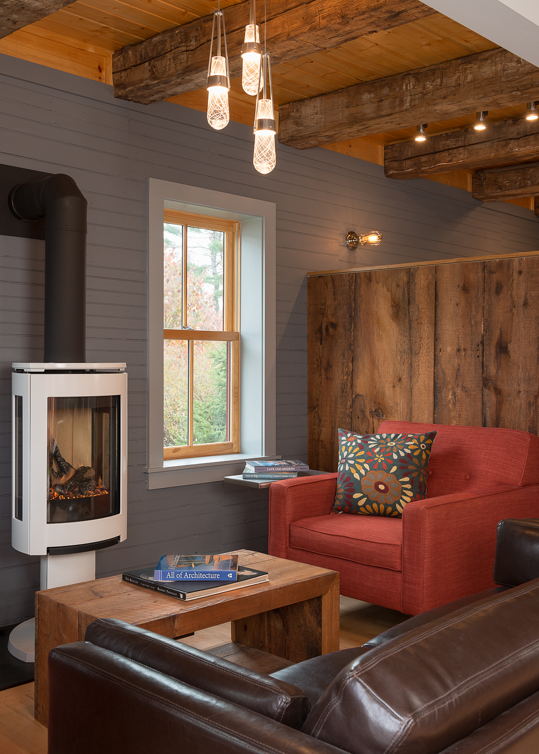 Shelburne, VT. Sweeney Design Build Office Sitting Area