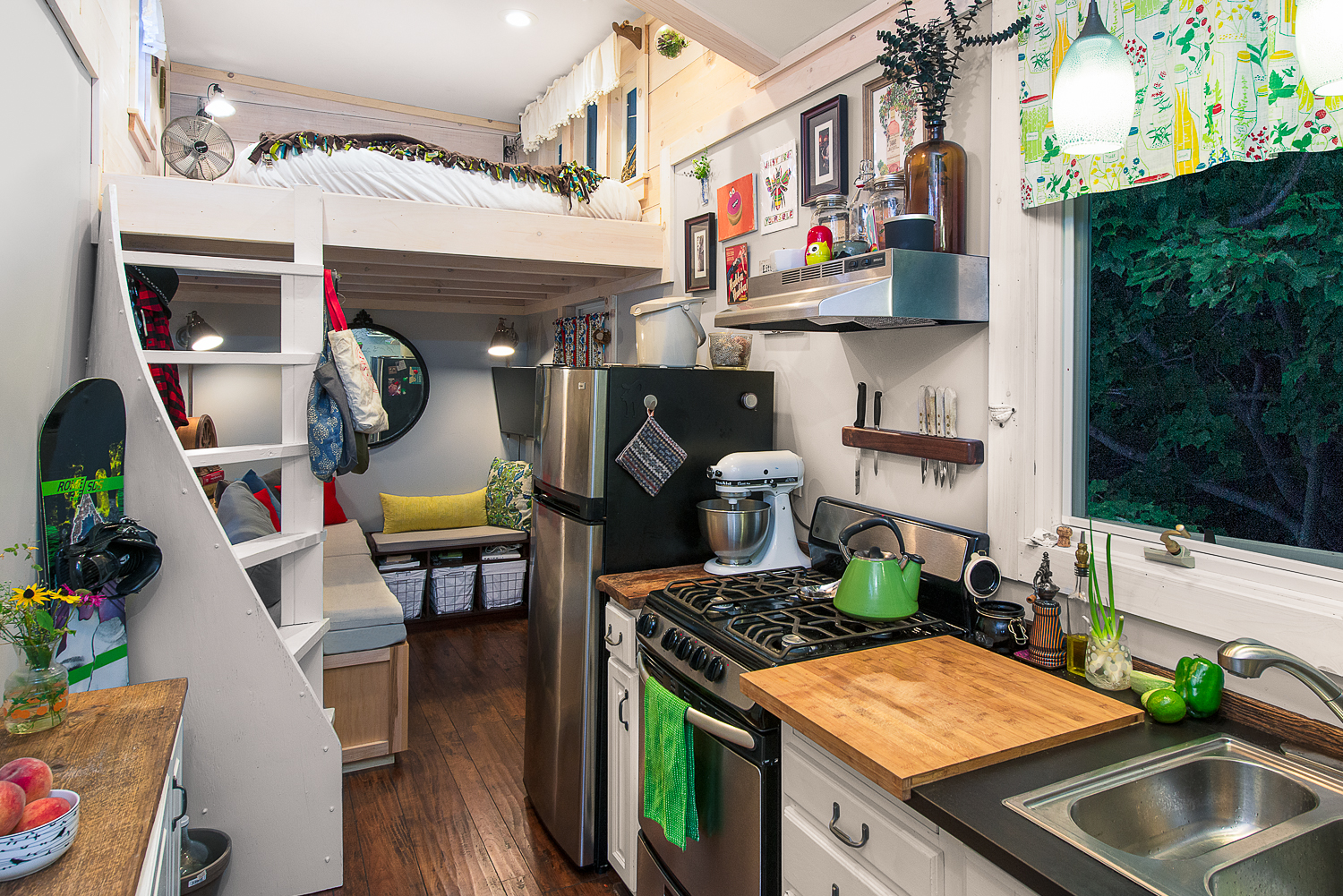 Jericho, VT. Chrissy Lou's Tiny Home Interior