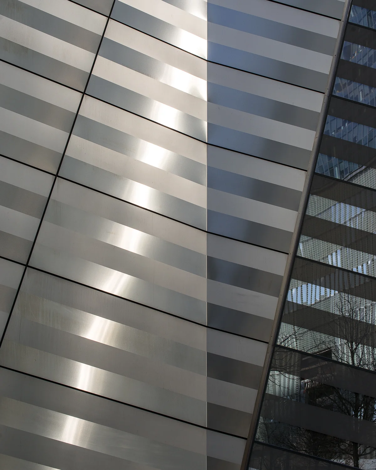 Facade at the 911 memorial
