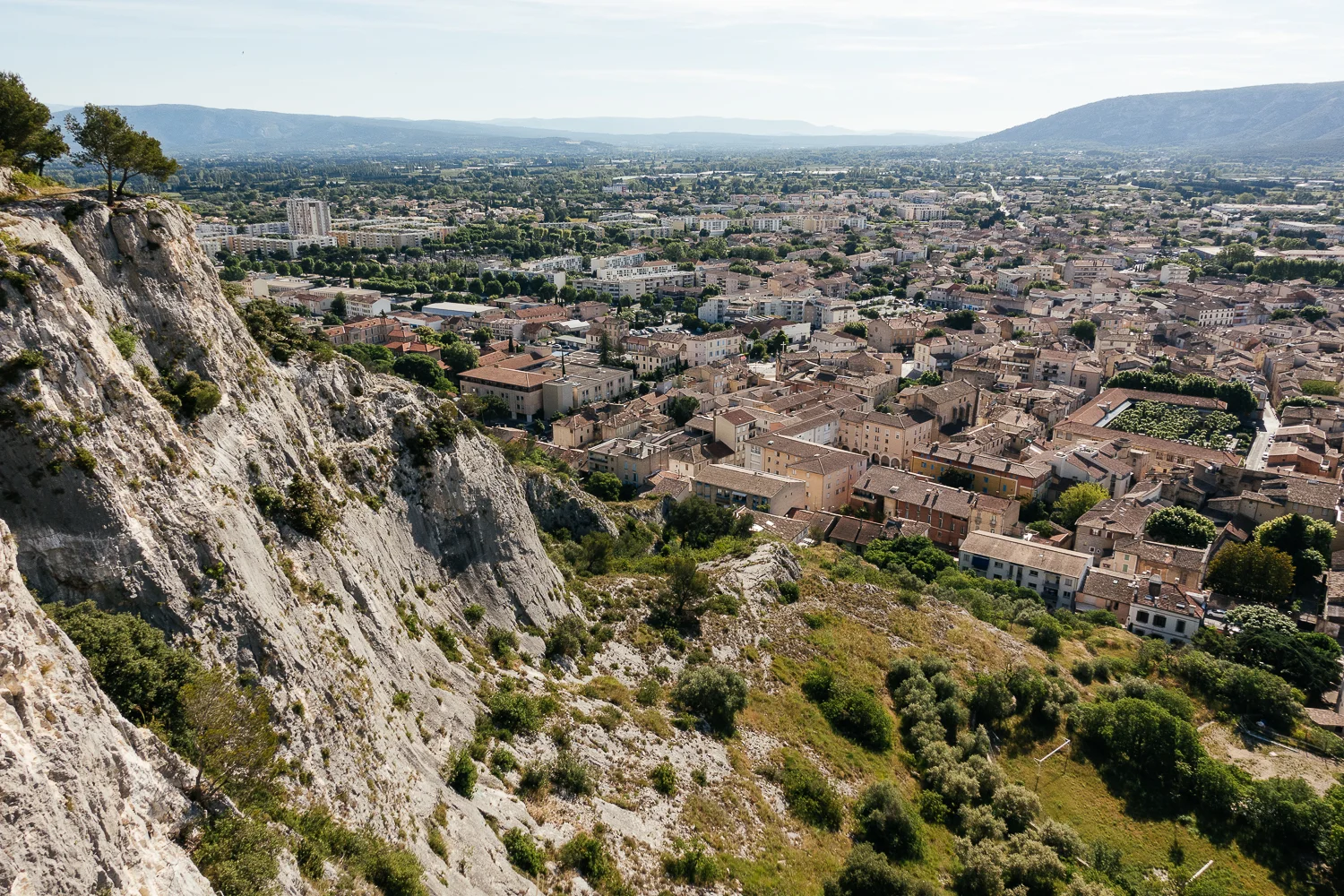 View from St. Jacques Hill in Cavaillon, France.