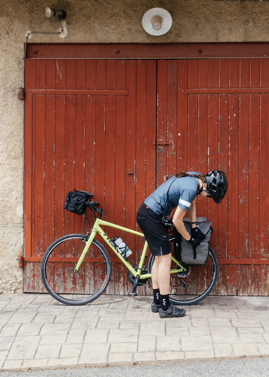 Chelsea, packing for the ride ahead.