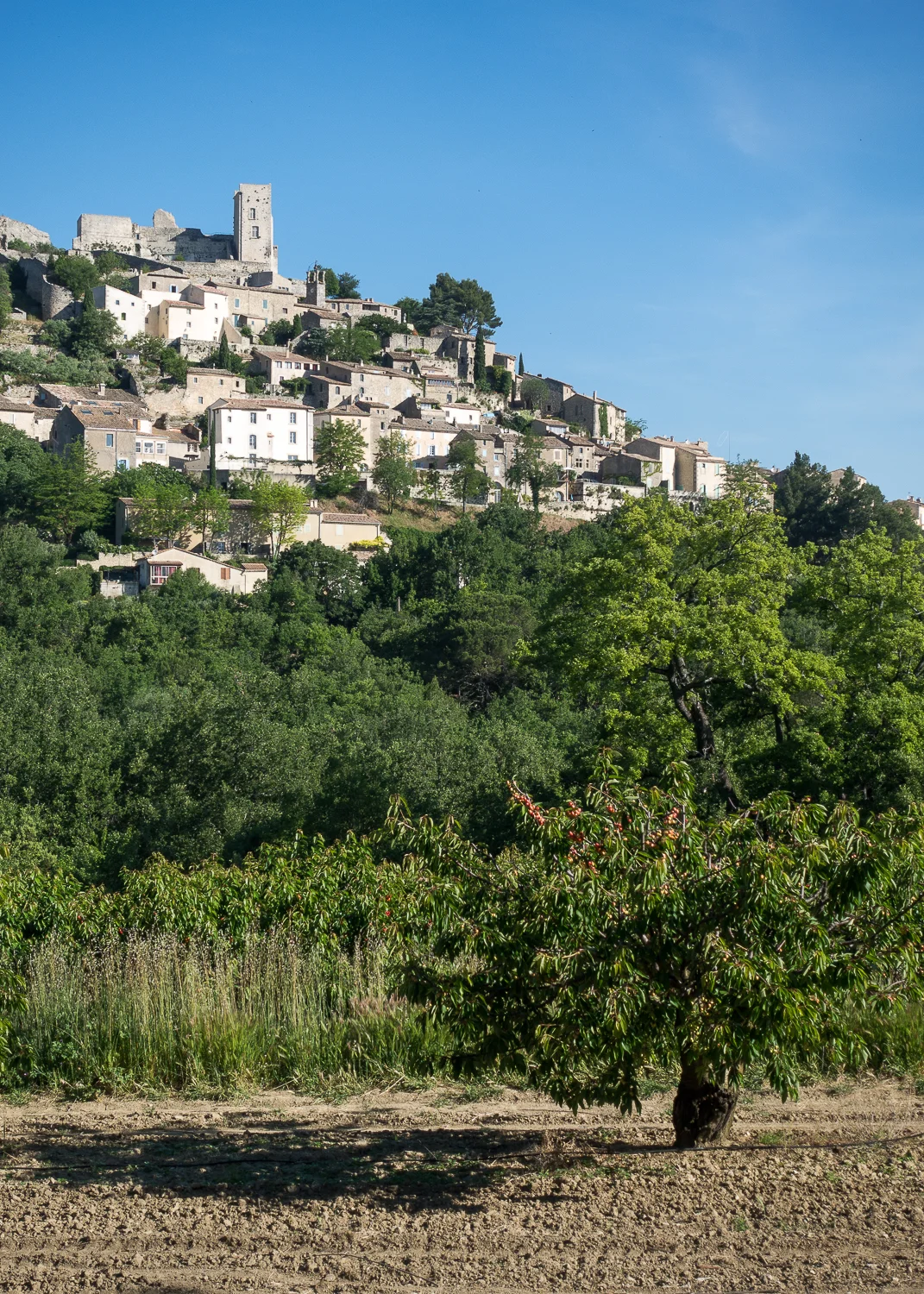 View of Lacoste, France.