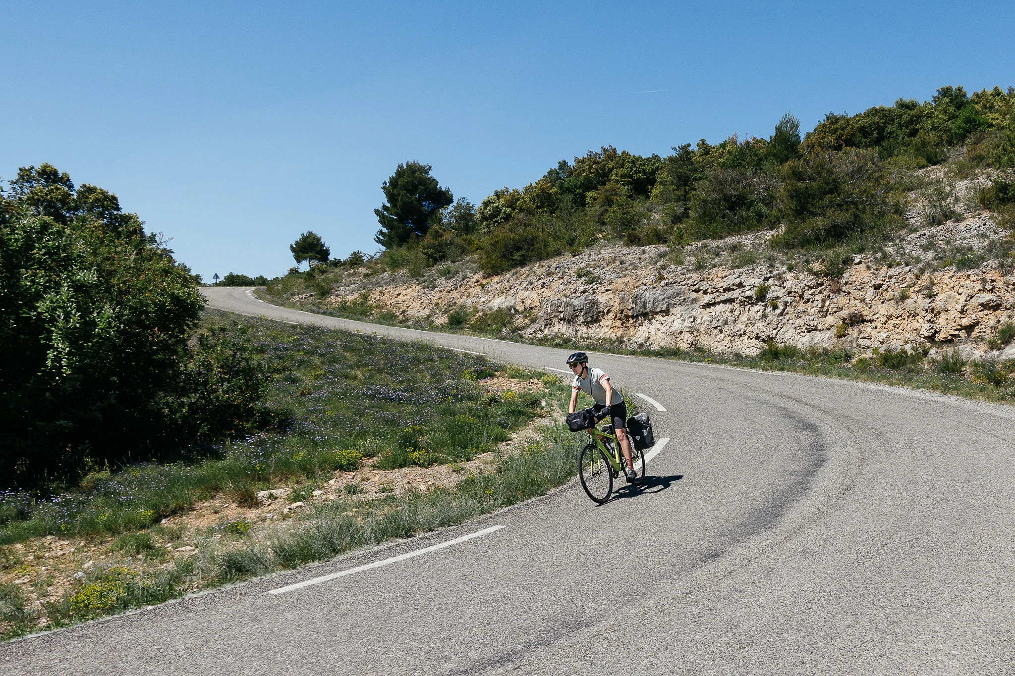Bike touring in the Luberon region of France.