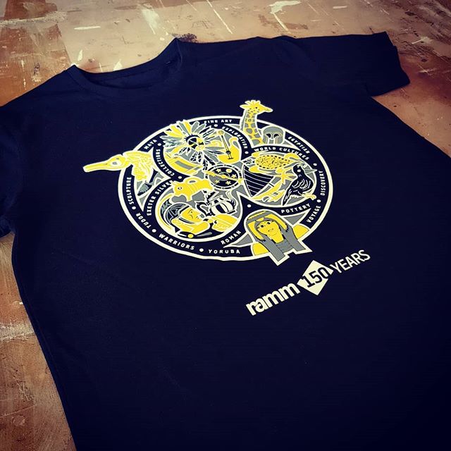 150 years of the Royal Albert Memorial Museum deserves a T-Shirt, head over to their gift shop to get yours! #rammuseum #museum #tshirt #screenprinting #exeter #devon #roarclothinguk