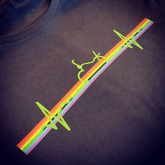 Biker pride 🌈 #rainbow  #pride #screenprinting #exeter #devon  #roarclothinguk
