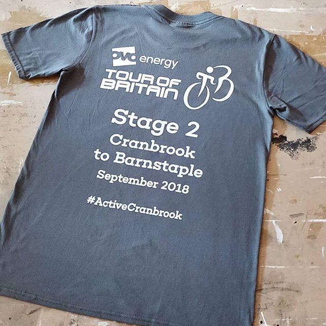 4 days to go before Tour of Britain comes to Cranbrook 🚴🚴🚴 #cranbrook #activecranbrook #screenprint #tshirtprinting #ovoenergy #ovotob #tourofbritain #devon #roarclothinguk