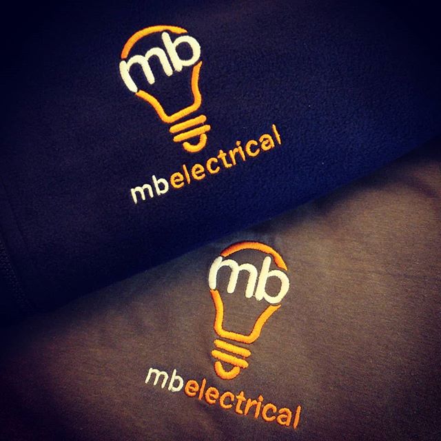 Embroidered Fleeces and T-Shirts #electrician #embroidery #exeter #devon #roarclothinguk