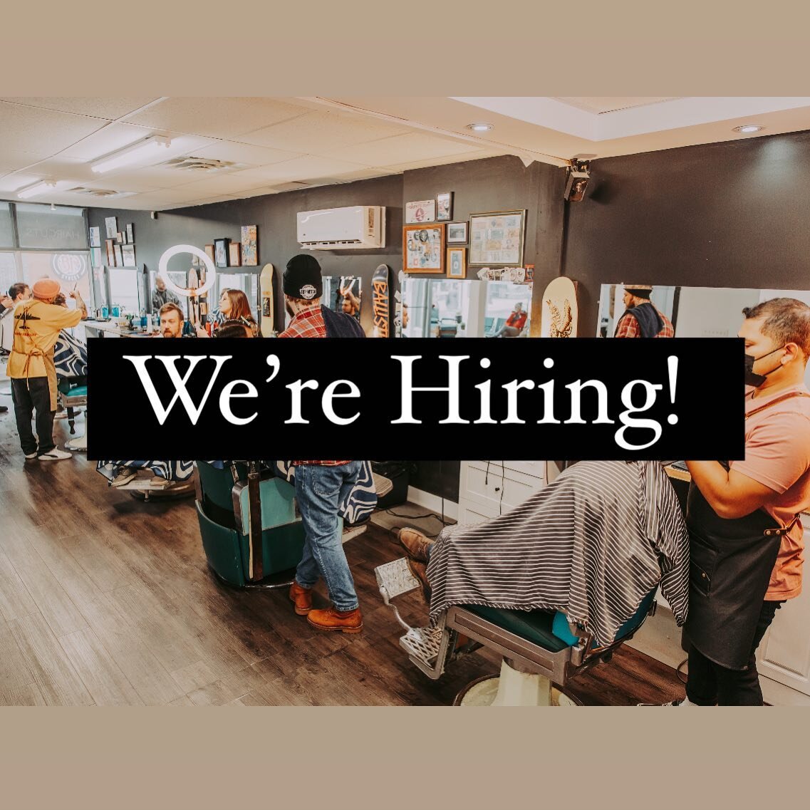 This summer we will be adding a 7th chair and operating 7 days a week, leaving lots of room for new barbers. Offering part time and full time positions. 💈🤘