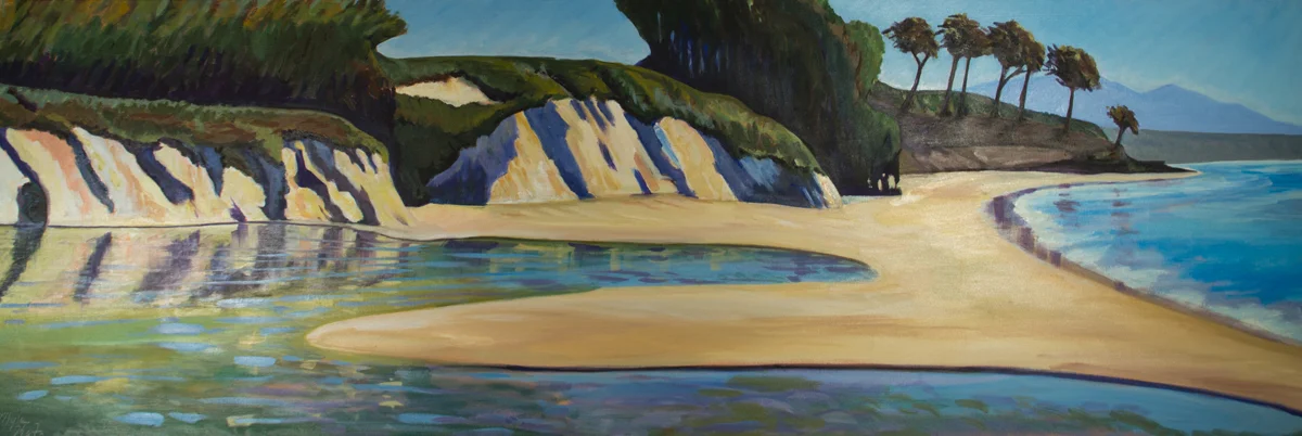 Winter Reflection, 24 x 72 inches