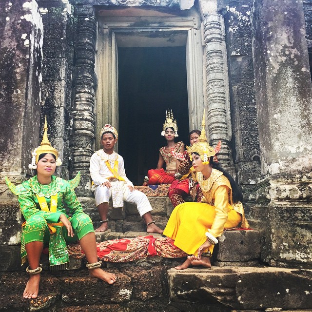 Some pics don't need a caption. #Cambodia #colorful #bayontemple #apsara #buddha #beautiful #happy