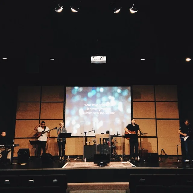 A shot of our worship team from last weekend with our friend Julian leading the day. @pastranastudio #lakesharon #worship