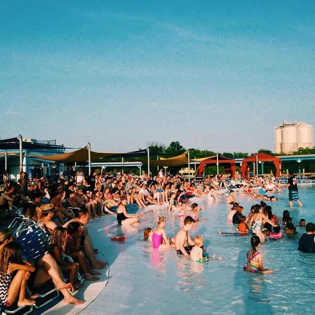 What a great turnout at Hawaiian Falls! So good to see our friends and family get baptized. God is good! What an amazing week! #lakesharon #servesunday #vbs #hawaiianfalls