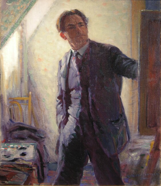 Self Portrait / Oil on Canvas, 18 x 15 in. / Private Collection