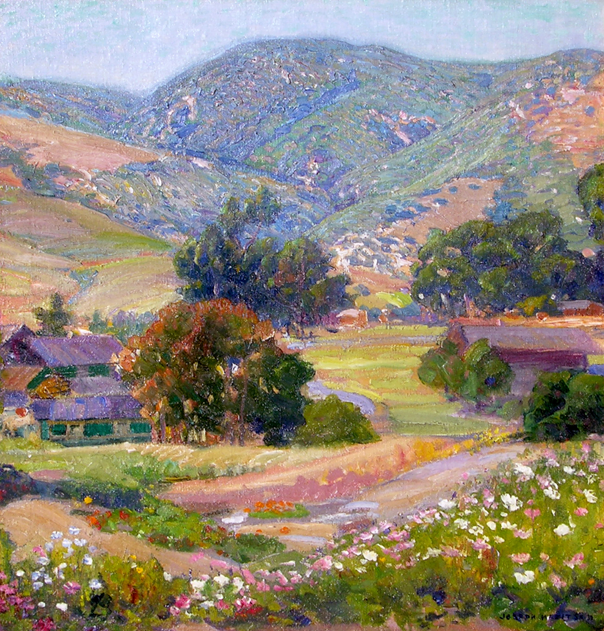    Jeweled Hills   / Oil on Canvas, 26 x 24 in.  Private Collection 