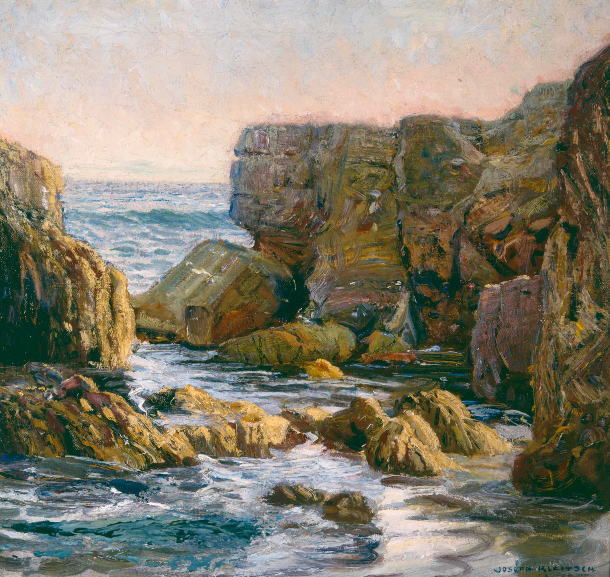 Rocky Cove, Laguna / Oil on Canvas, 21 x 22 in. Private Collection