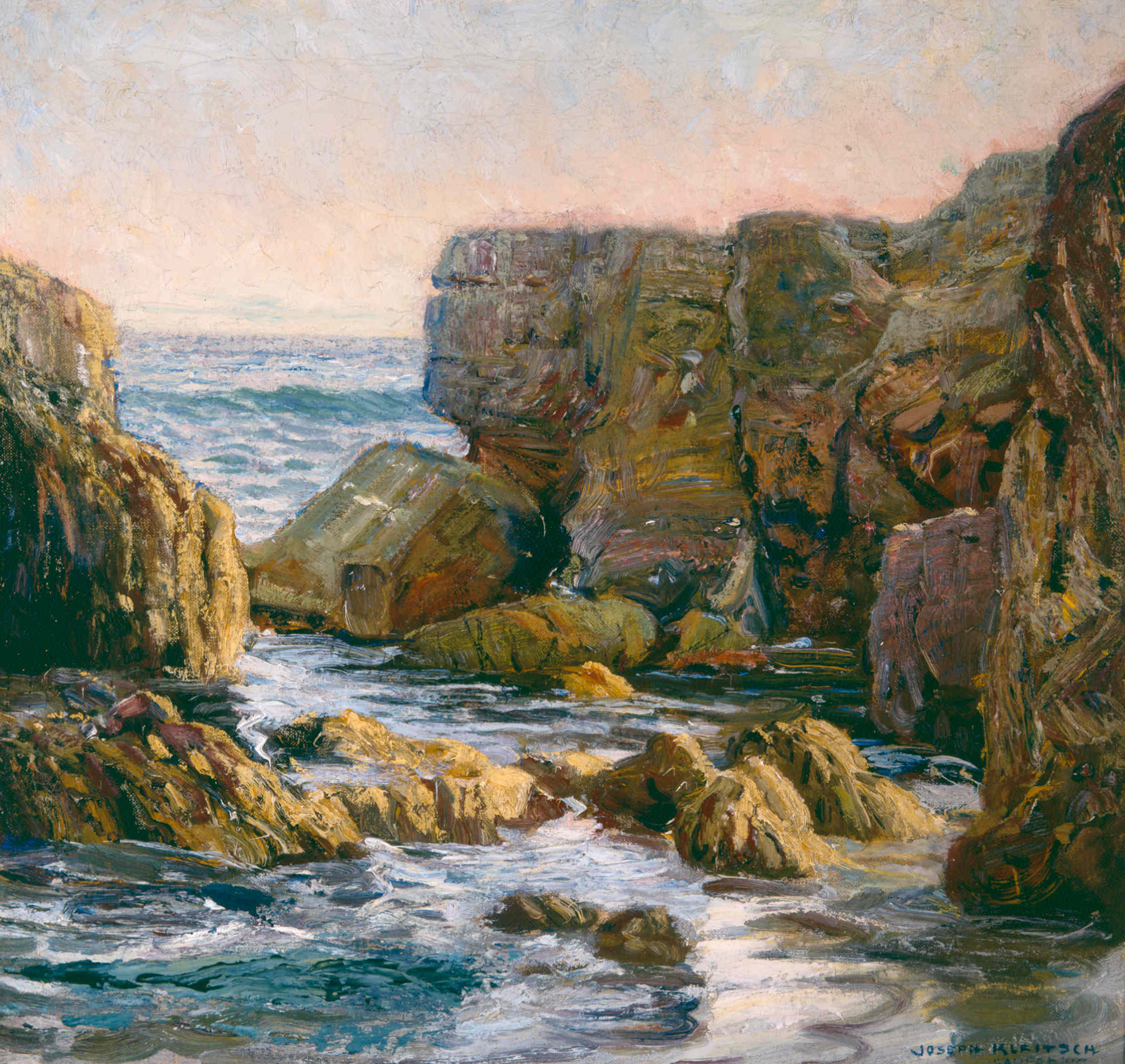    Rocky Cove, Laguna   / Oil on Canvas, 21 x 22 in.  Private Collection 