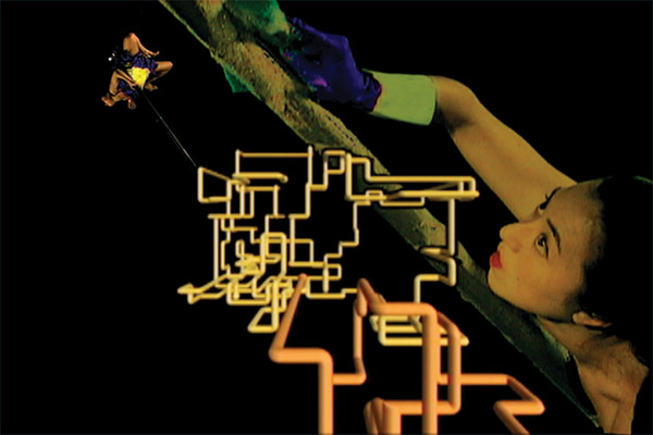 Katherine Behar, "Pipecleaner." Cross-platform screensaver. Dimensions variable, 2007.