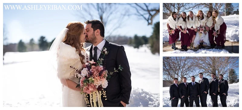 Snowy Winter Wedding || Boonsboro Country Club Wedding || Lynchburg, VA Wedding Photographer || Ashley Eiban Photography || www.ashleyeiban.com