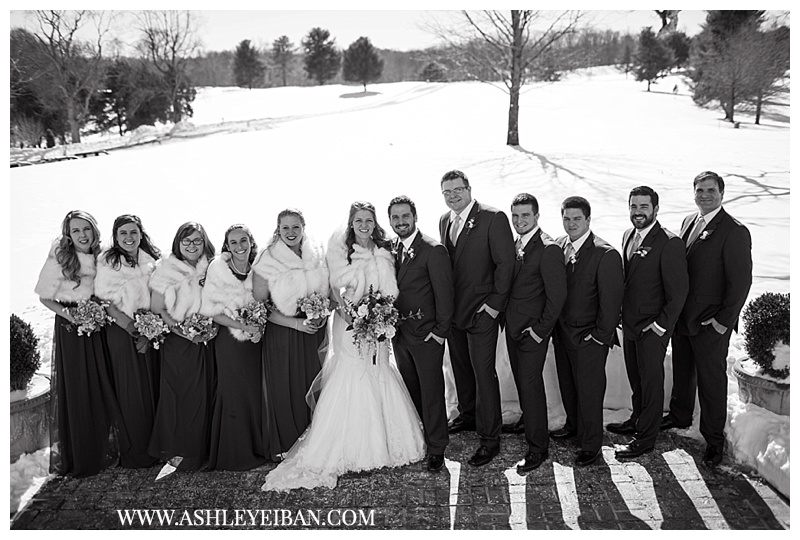 Snowy Winter Wedding ||  Boonsboro Country Club Wedding || Lynchburg, VA Wedding Photographer || Ashley Eiban Photography || www.ashleyeiban.com