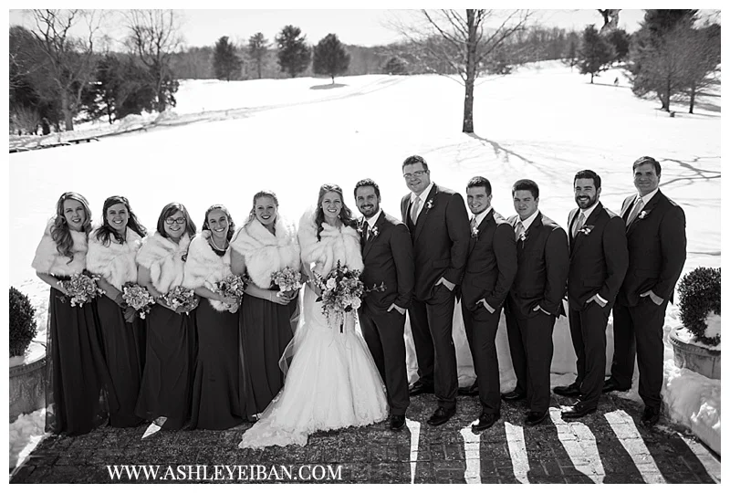 Snowy Winter Wedding || Boonsboro Country Club Wedding || Lynchburg, VA Wedding Photographer || Ashley Eiban Photography || www.ashleyeiban.com
