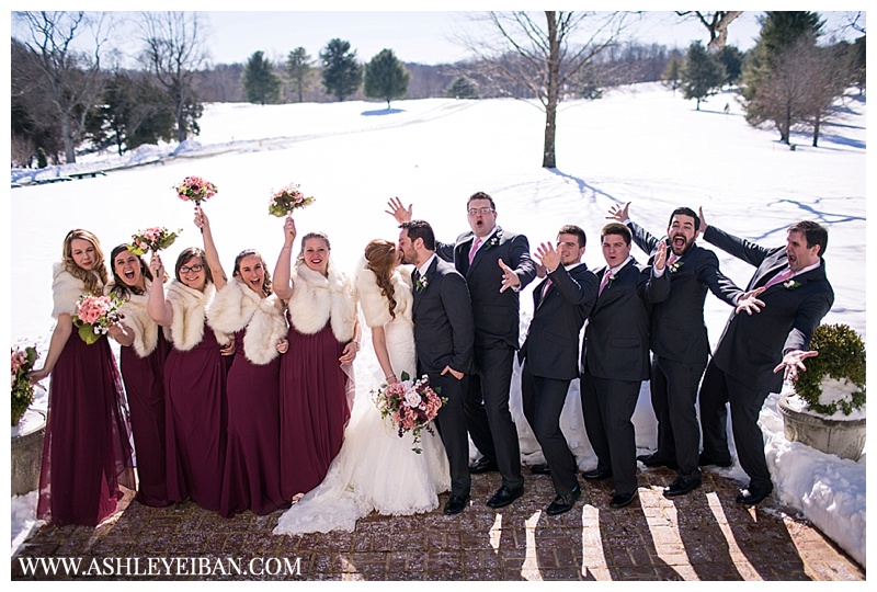 Snowy Winter Wedding ||  Boonsboro Country Club Wedding || Lynchburg, VA Wedding Photographer || Ashley Eiban Photography || www.ashleyeiban.com