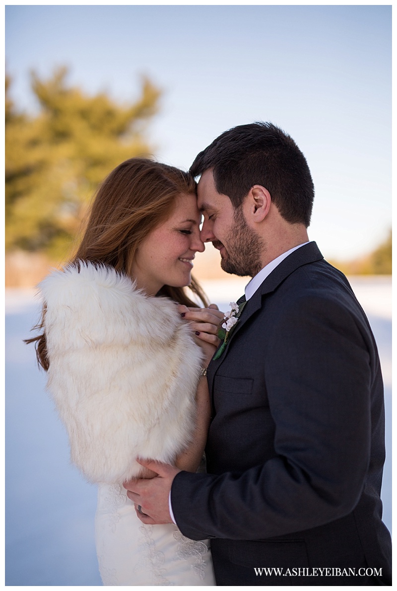 Snowy Winter Wedding ||  Boonsboro Country Club Wedding || Lynchburg, VA Wedding Photographer || Ashley Eiban Photography || www.ashleyeiban.com