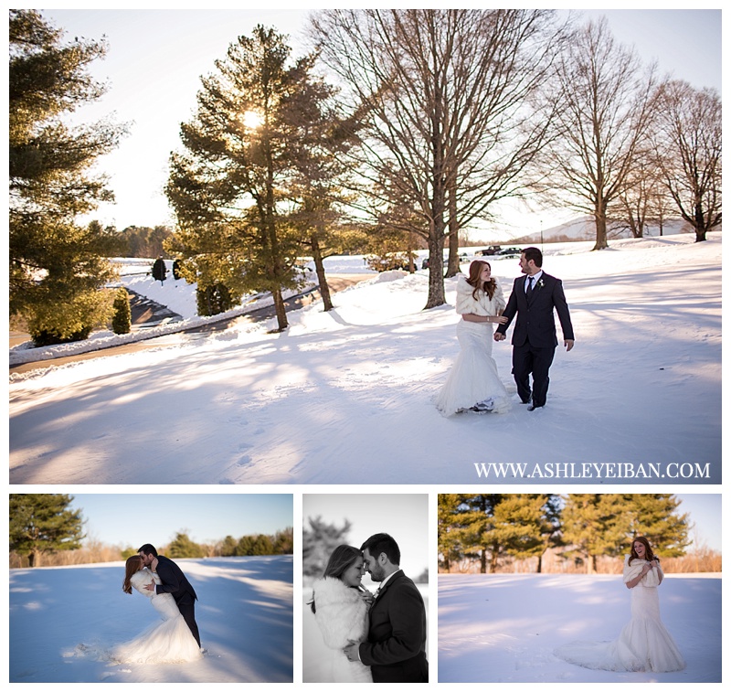 Snowy Winter Wedding ||  Boonsboro Country Club Wedding || Lynchburg, VA Wedding Photographer || Ashley Eiban Photography || www.ashleyeiban.com