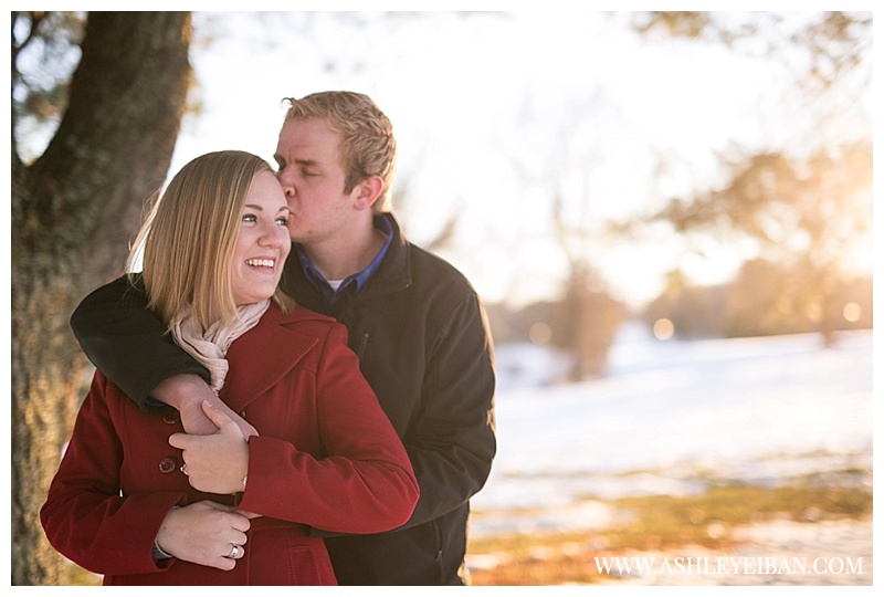 Lynchburg Virginia Engagement Session || Snow Engagement Session || Boonsboro Country Club || Lynchburg Wedding Photographer || Ashley Eiban Photography || www.ashleyeiban.com