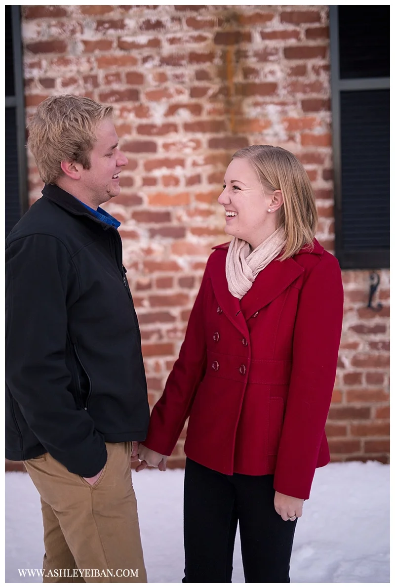 Lynchburg Virginia Engagement Session || Snow Engagement Session || Boonsboro Country Club || Lynchburg Wedding Photographer || Ashley Eiban Photography || www.ashleyeiban.com