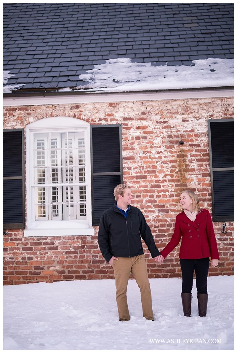 Lynchburg Virginia Engagement Session || Snow Engagement Session || Boonsboro Country Club || Lynchburg Wedding Photographer || Ashley Eiban Photography || www.ashleyeiban.com