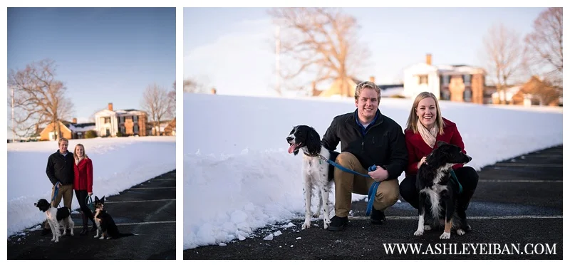 Lynchburg Virginia Engagement Session || Snow Engagement Session || Boonsboro Country Club || Lynchburg Wedding Photographer || Ashley Eiban Photography || www.ashleyeiban.com