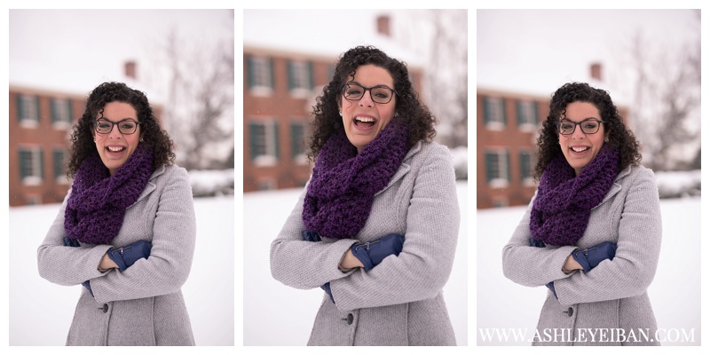 Lynchburg VA Wedding and Portrait Photographer || Family Photos in the Snow || Central VA Photographer || Ashley Eiban Photography || www.ashleyeiban.com