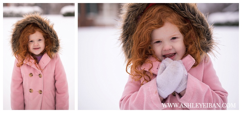 Lynchburg VA Wedding and Portrait Photographer || Family Photos in the Snow || Central VA Photographer || Ashley Eiban Photography || www.ashleyeiban.com