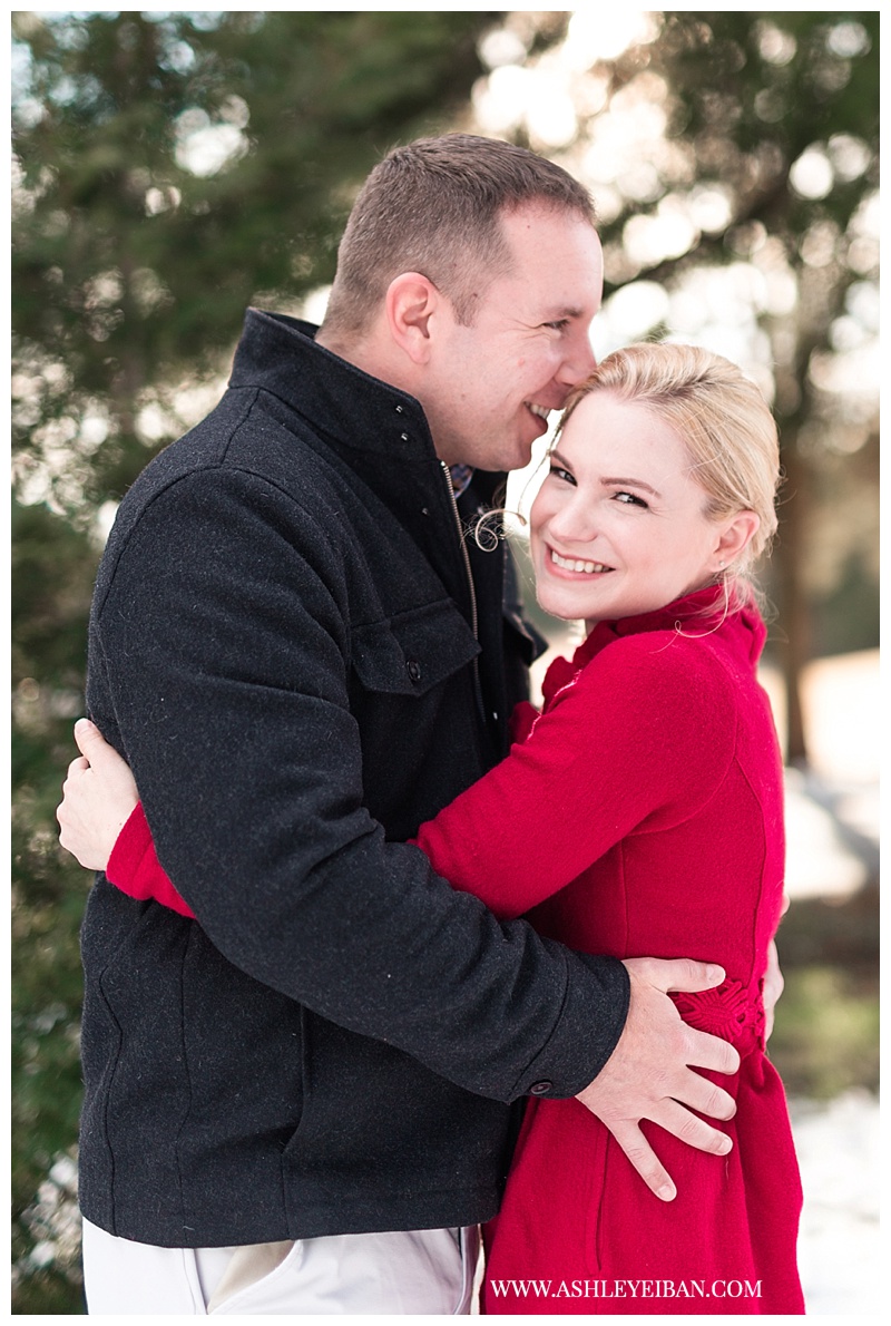 Winter Engagement Session || The Trivium Estates in Forest, Virginia || Lynchburg, VA Wedding Photographer || Ashley Eiban Photography || www.ashleyeiban.com