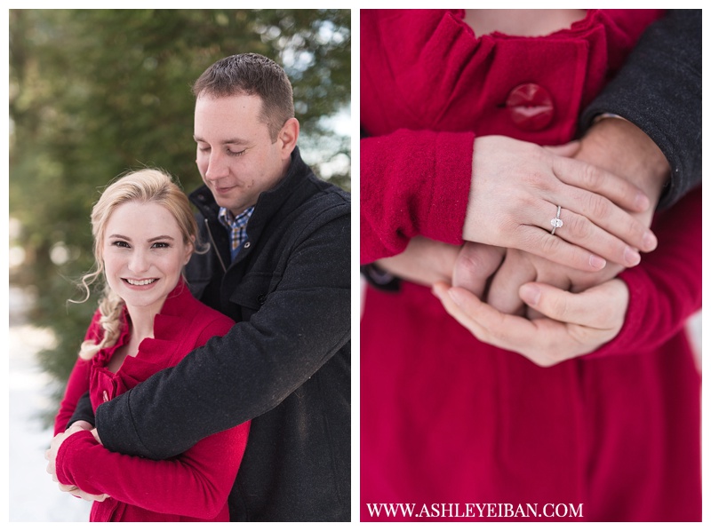 Winter Engagement Session || The Trivium Estates in Forest, Virginia || Lynchburg, VA Wedding Photographer || Ashley Eiban Photography || www.ashleyeiban.com