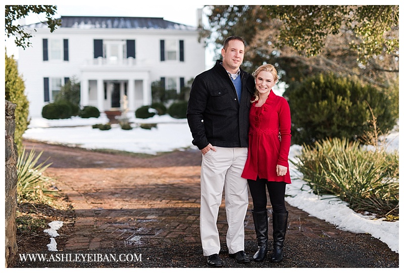 Winter Engagement Session || The Trivium Estates in Forest, Virginia || Lynchburg, VA Wedding Photographer || Ashley Eiban Photography || www.ashleyeiban.com