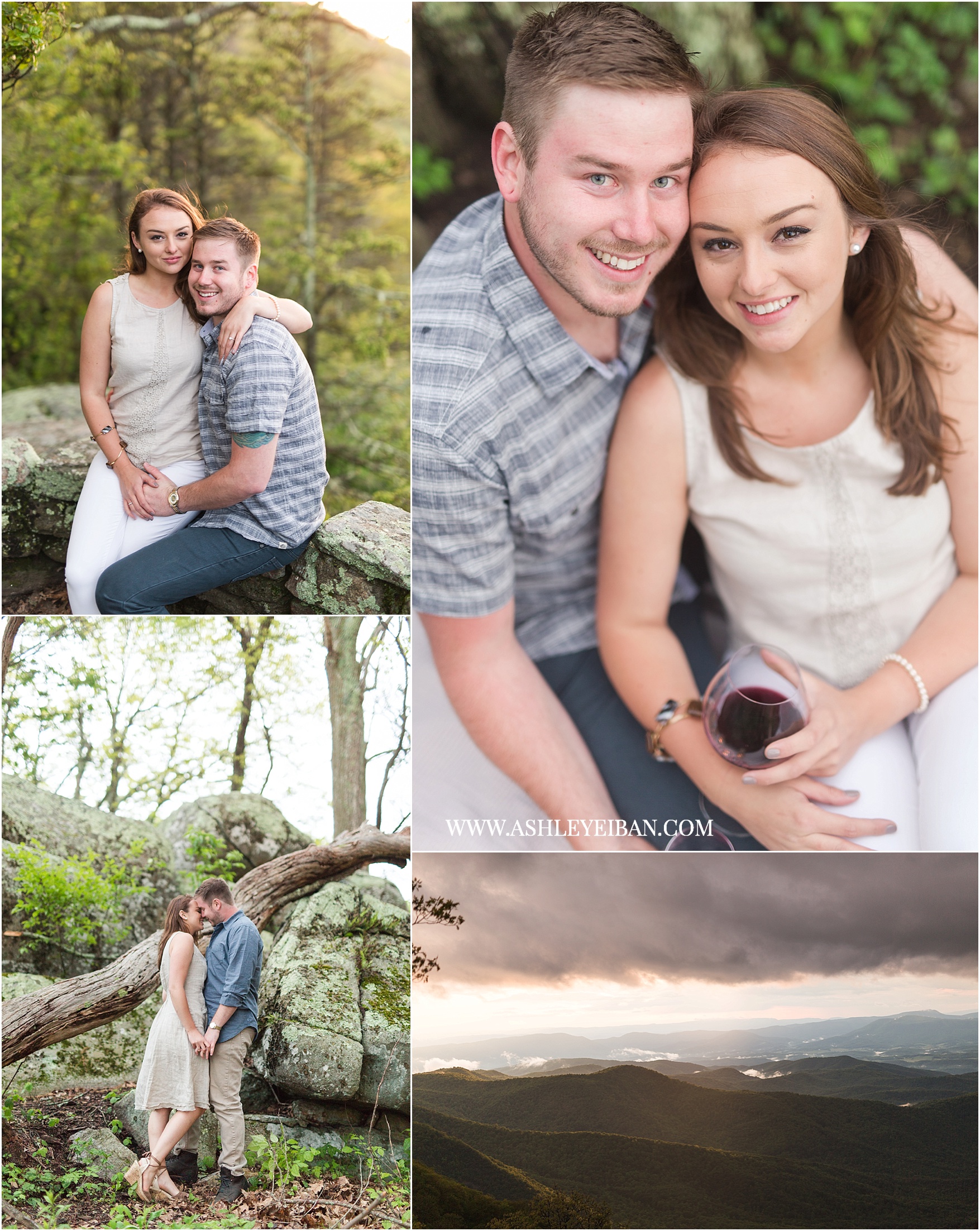 Mountaintop Engagement Session || Lynchburg Wedding and Engagement Photographer || www.ashleyeiban.com