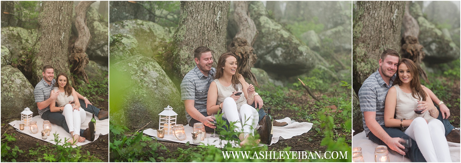 Mountaintop Engagement Session || Lynchburg Wedding and Engagement Photographer || www.ashleyeiban.com