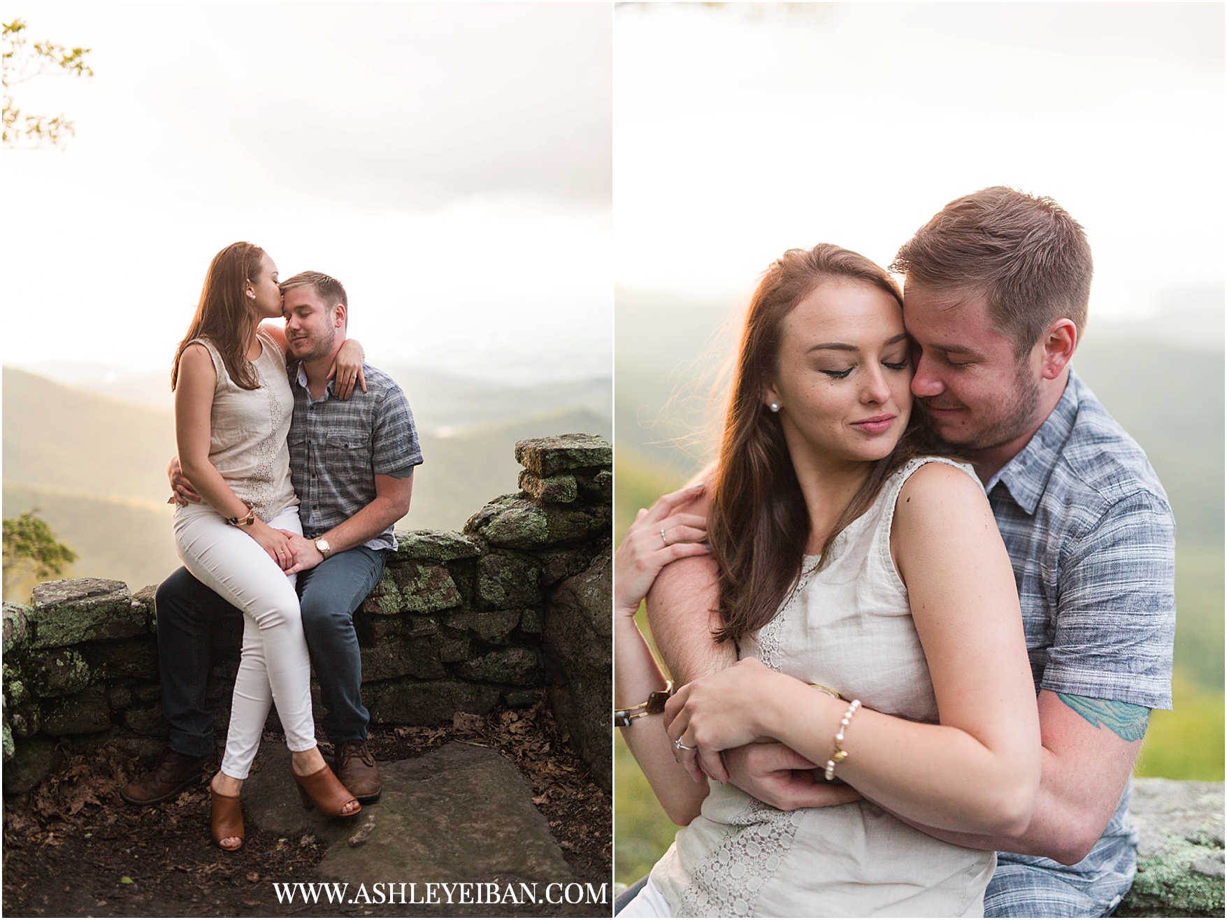 Mountaintop Engagement Session || Lynchburg Wedding and Engagement Photographer || www.ashleyeiban.com