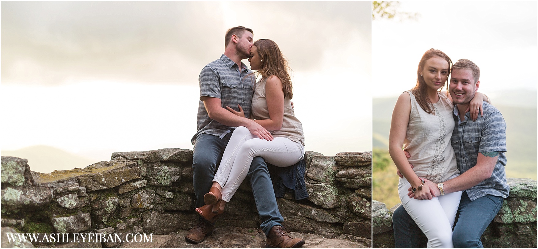 Mountaintop Engagement Session || Lynchburg Wedding and Engagement Photographer || www.ashleyeiban.com