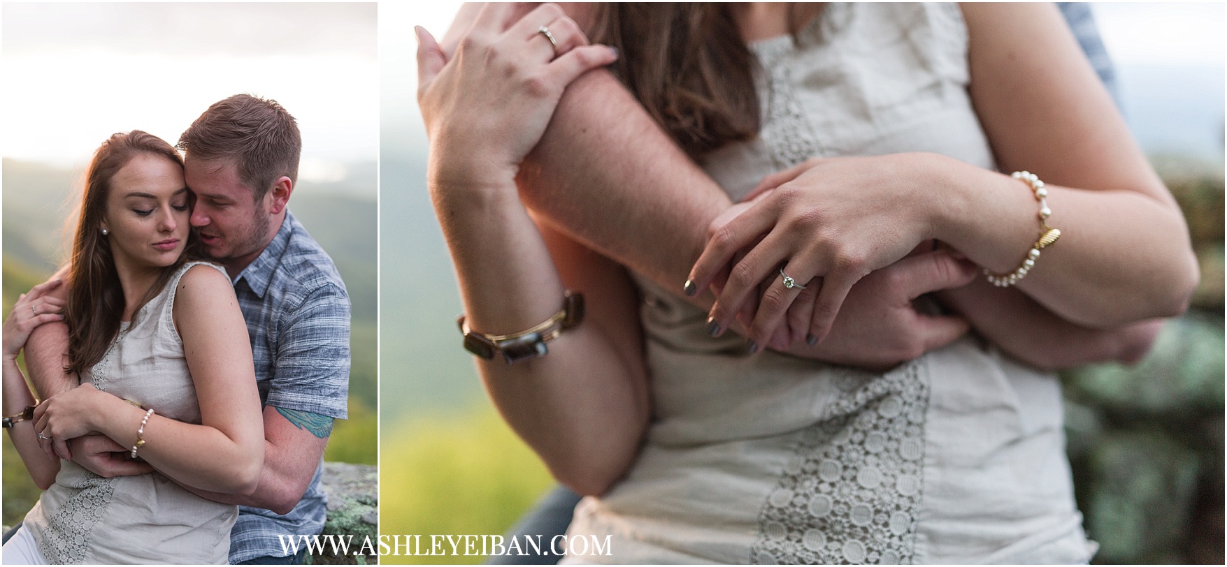 Mountaintop Engagement Session || Lynchburg Wedding and Engagement Photographer || www.ashleyeiban.com