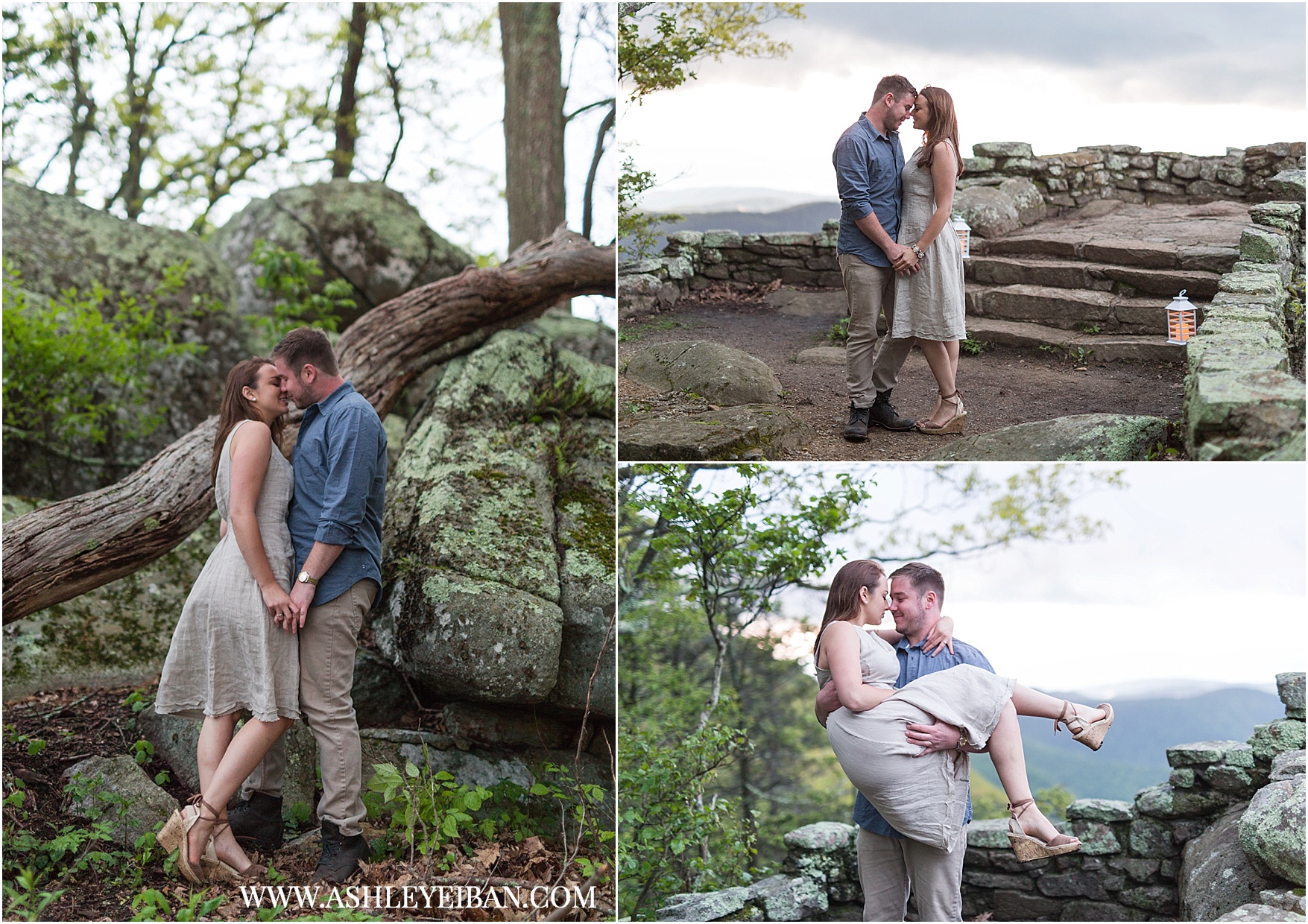 Mountaintop Engagement Session || Lynchburg Wedding and Engagement Photographer || www.ashleyeiban.com