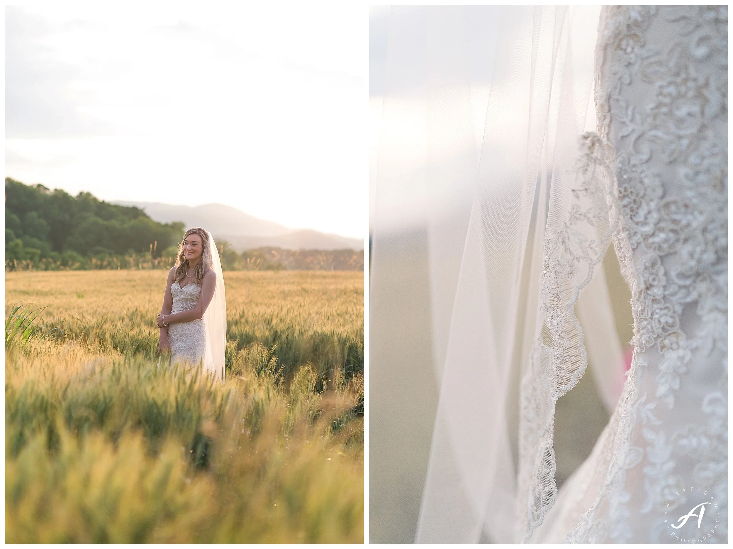 Bedford, Virginia Bridal Portraits || Mountain View Bridal Portraits || Ashley Eiban Photography || www.ashleyeiban.com