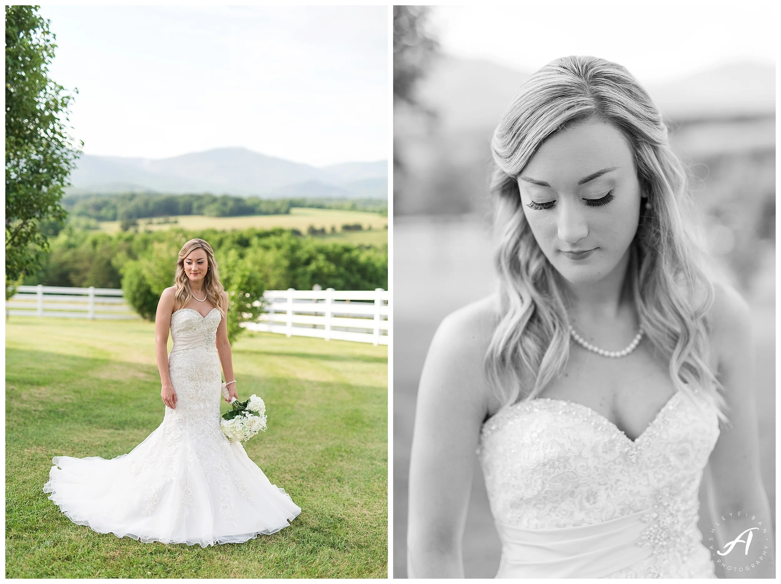 Bedford, Virginia Bridal Portraits || Mountain View Bridal Portraits || Ashley Eiban Photography || www.ashleyeiban.com