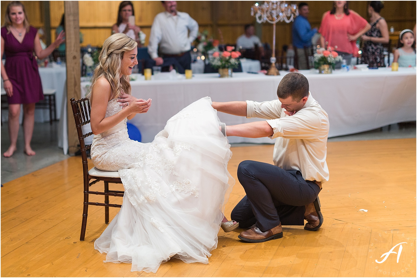 navy and coral mountain view Wedding at The Glen at The Boxtree Lodge || Braeloch Wedding in Vinton, Virginia || Ashley Eiban Photography || www.ashleyeiban.com