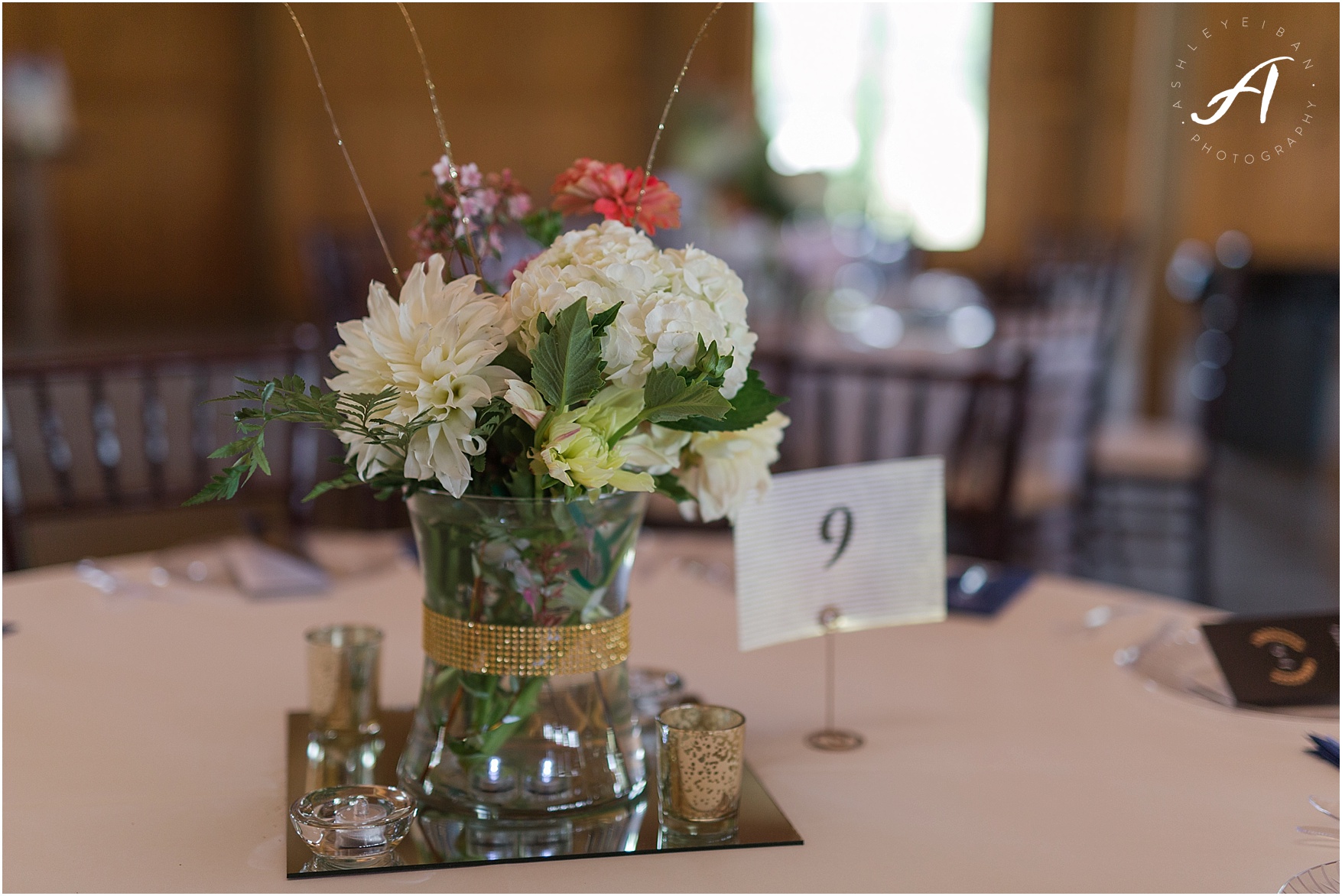 navy and coral mountain view Wedding at The Glen at The Boxtree Lodge || Braeloch Wedding in Vinton, Virginia || Ashley Eiban Photography || www.ashleyeiban.com