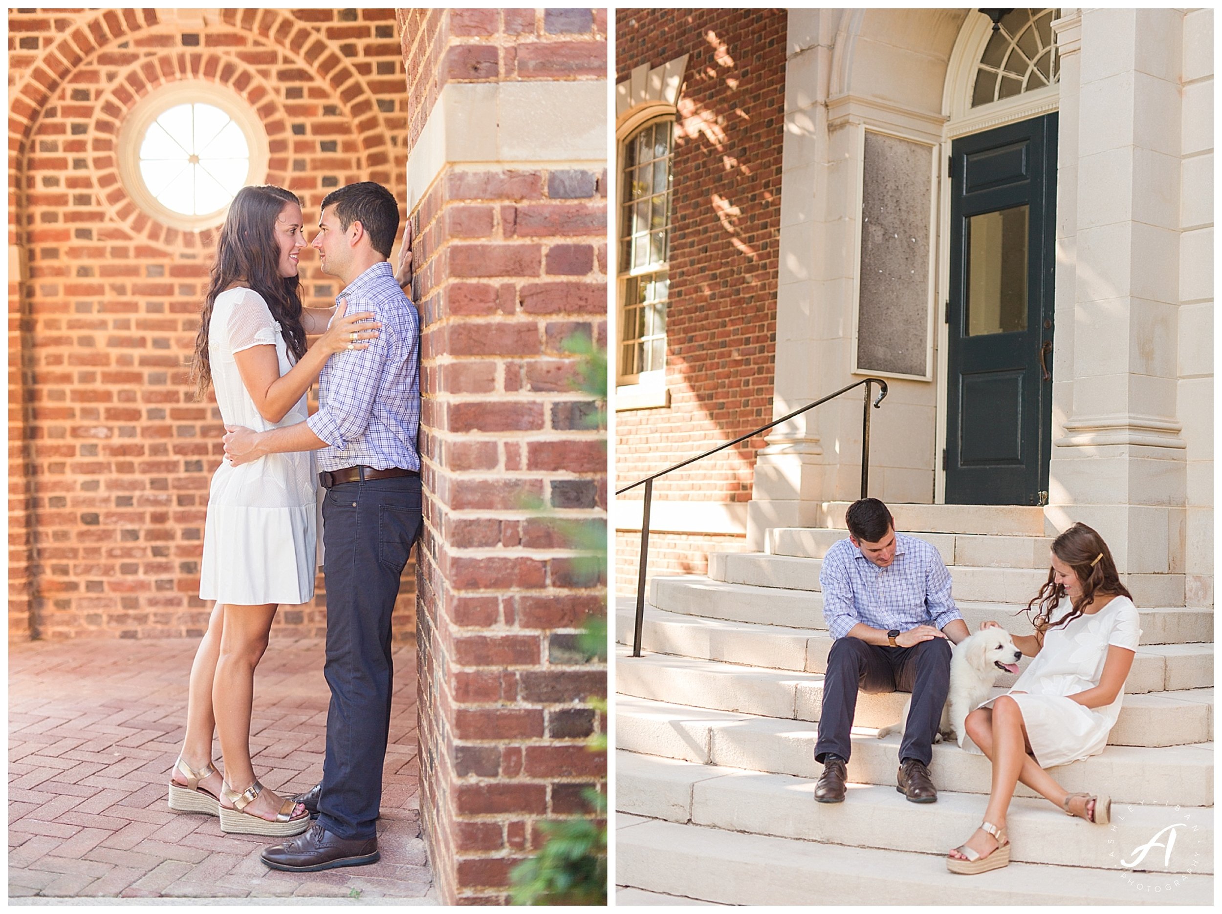 Sweet Briar College Summer Engagement Session || Lynchburg, Virginia Wedding Photographer || Ashley Eiban Photography || www.ashleyeiban.com